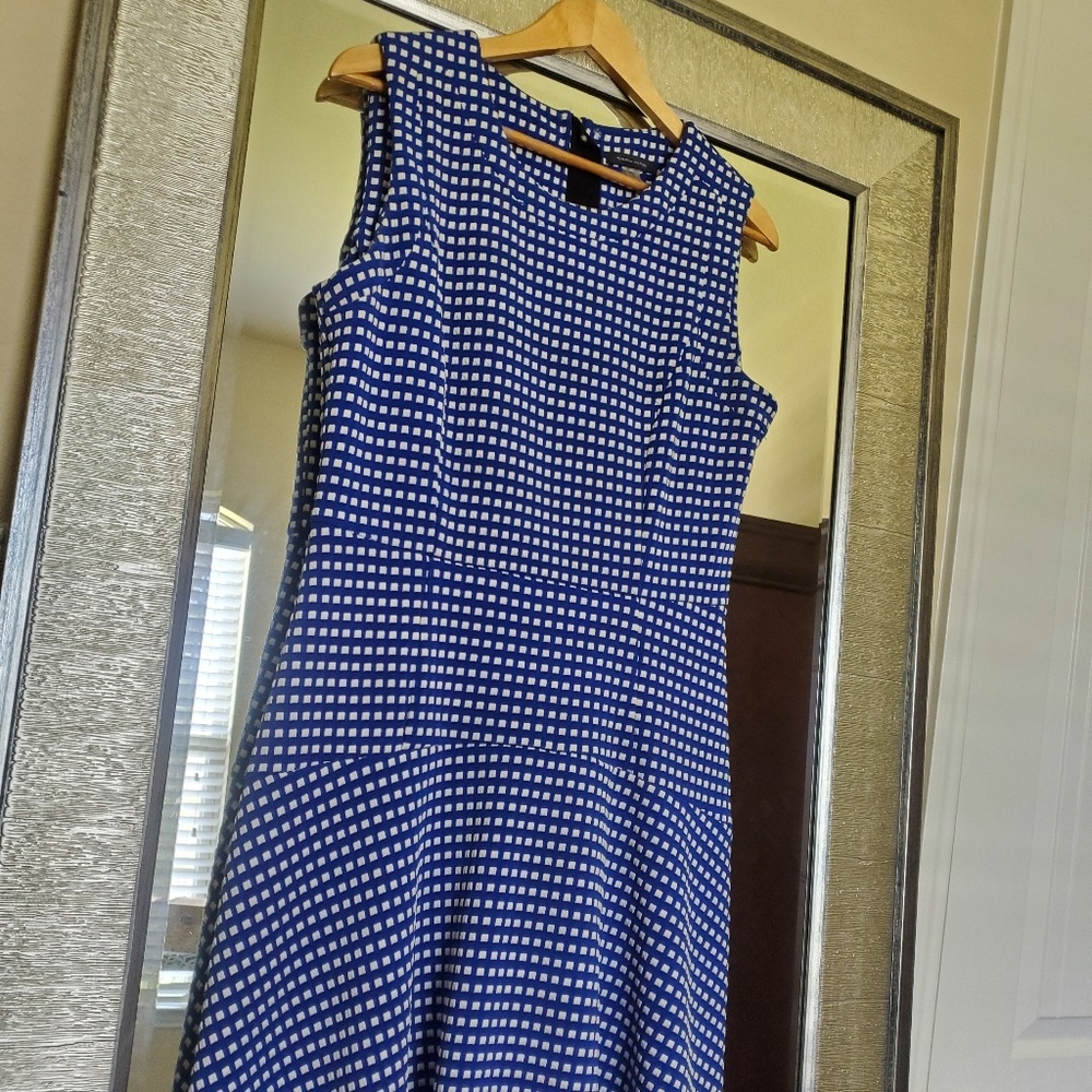 Blue and white Tommy Hilfiger Flare Dress 12